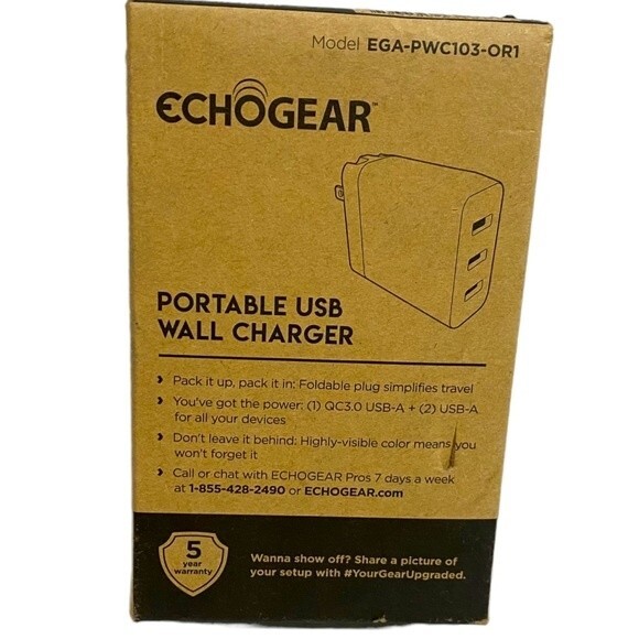 Echogear Portable USB Wall Charger - Picture 1 of 3